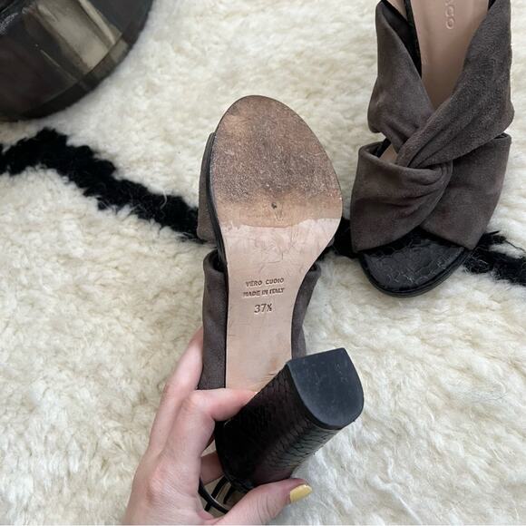 Club Monaco Leta Twist Heeled Sandals - Picture 8 of 9